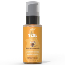 Sensuva Sizzle Lips Edible Warming Gel, 2 fl.oz (59 mL), Butter Rum Sensuva Sizzle Lips Edible Warming Gel, 2 fl.oz (59 mL), Butter Rum