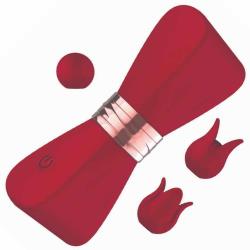 Nasstoys Gold Glam Tri-Tip Pinpoint Massager Kit, 3.5 Inch, Red Nasstoys Gold Glam Tri-Tip Pinpoint Massager Kit, 3.5 Inch, Red